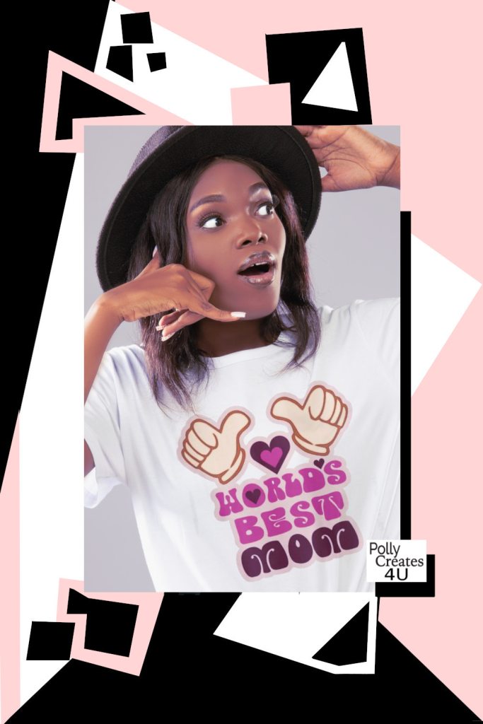 world's best mom pointed hands t-shirt