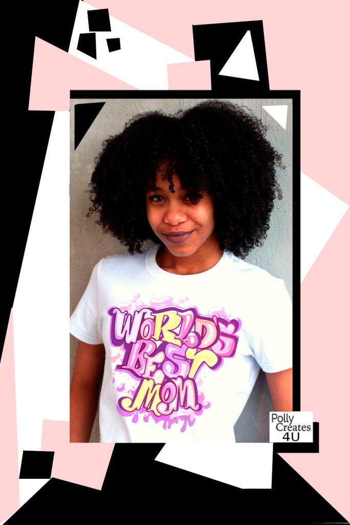 world's best mom graffiti style t-shirt 