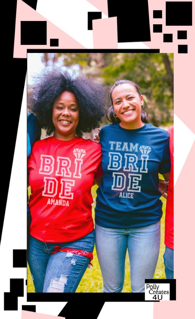 wedding party bachelorette party tees brides and team bride  bridal t-shirts