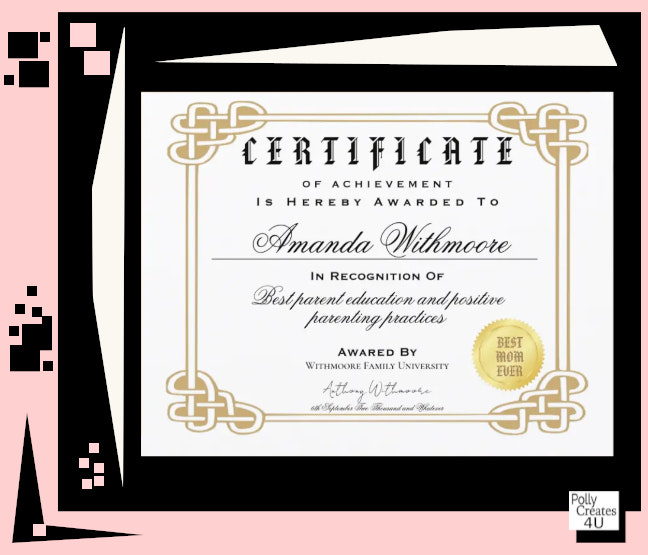 Personalized fake diploma certificate. Custom professional diploma certificate, graduation diploma.