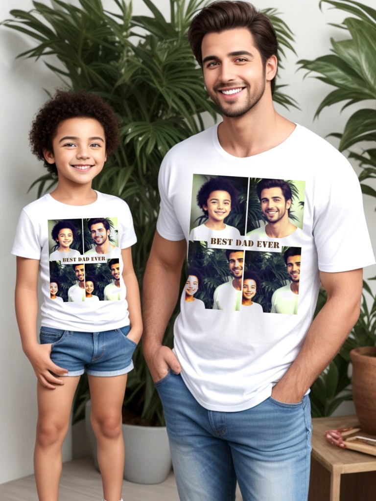 custom pictures and text. best dad ever 